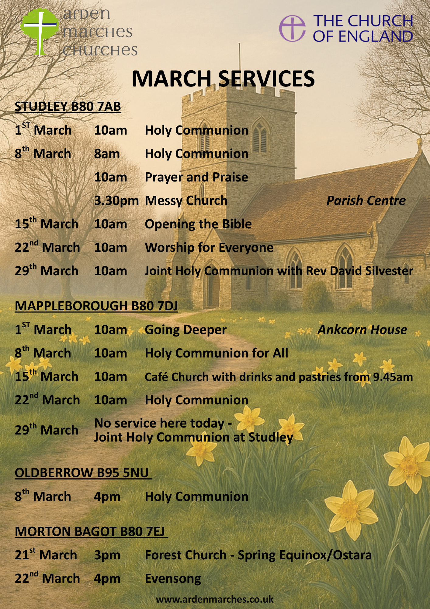 03 March 2026 All services