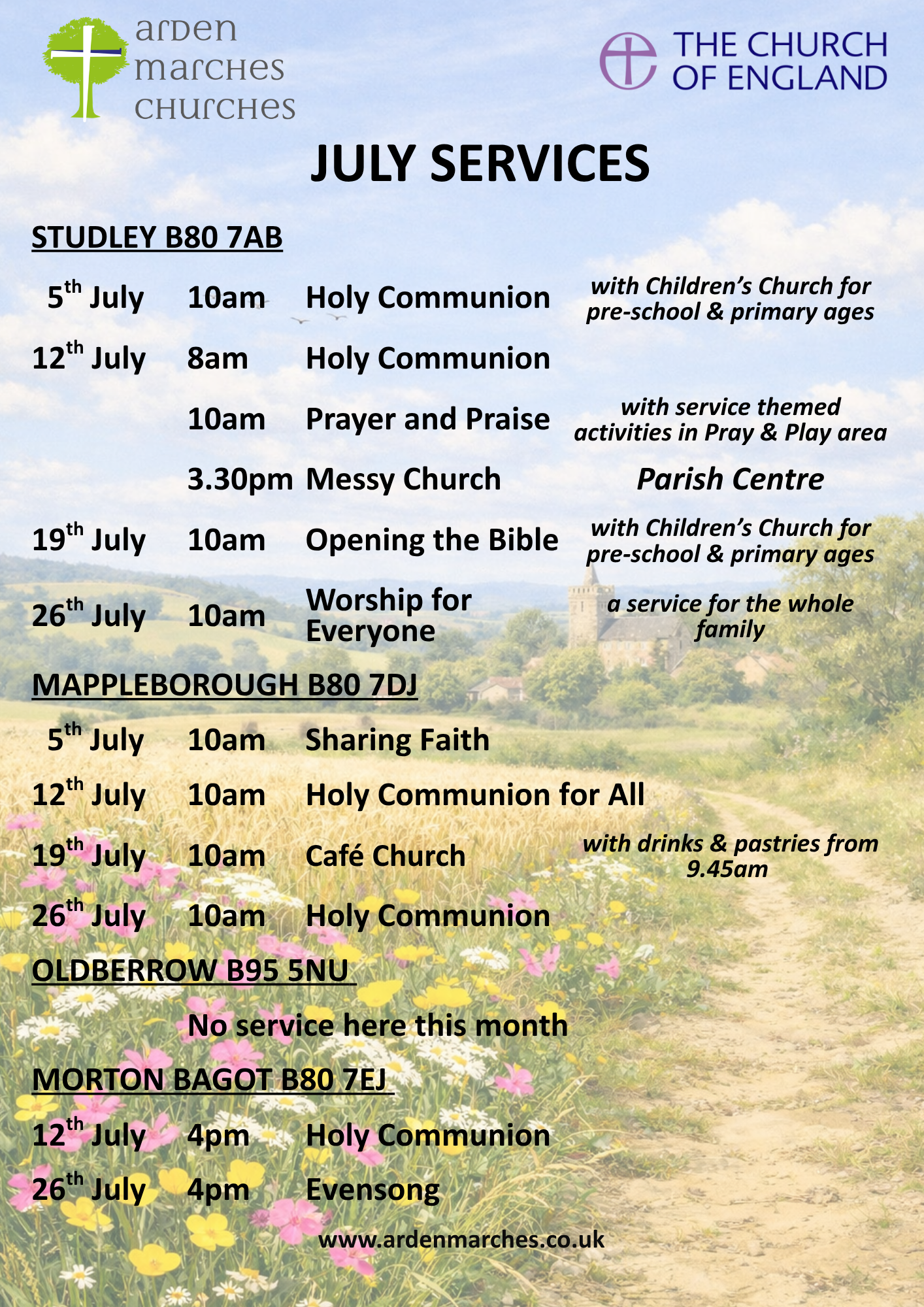 07 July 2026 All services